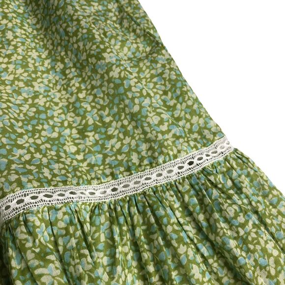 Olivia James The Label Dress Womens L Floral Delia Maxi Flutter Sleeve Cottage - Picture 4 of 16